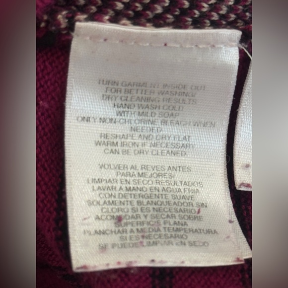 NWOT ANNE KLEIN Women's Argyle Pattern Sweater - Pink - Picture 12 of 12